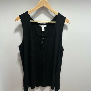 White House Black Market Black Sleeveless Tank Top